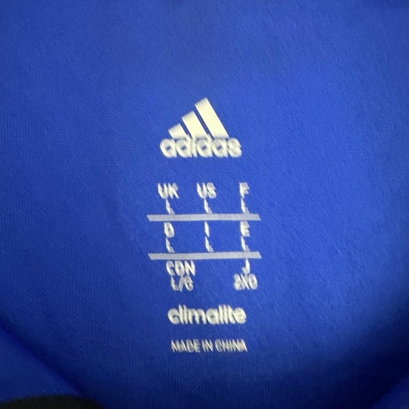 Adidas STARS Soccer Team Polo Shirt Men Large Sport Blue Performance Blokecore - Picture 3 of 4